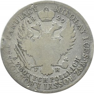 Nikolaus I., 5 Zloty 1829 FH, Warschau