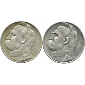 Polska, II RP, Józef Piłsudski, lot 5 złotych 1935-1936, Warszawa