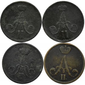 Aleksander II, lot 1/2 kopiejek (dienieżki) 1855-1862 B.M., Warszawa