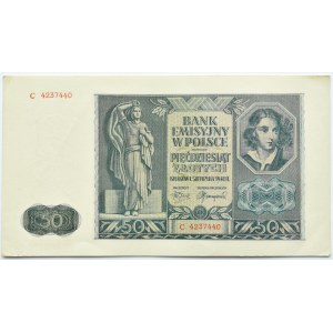 Poland, General Government, 50 zloty 1941, Cracow, series C