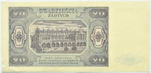 Polska, RP, 20 złotych 1948, Warszawa, seria KD