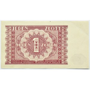 Polen, RP, 1 Zloty 1946, Warschau, keine Seriennummer