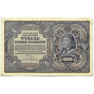 Polen, Zweite Republik, 1000 Mark 1919, III Serie A - Typ 8, Warschau