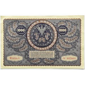 Poland, Second Republic, 1000 marks 1919, III series A - type 8, Warsaw