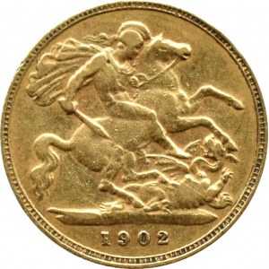 Great Britain, Edward VII, 1/2 sovereign 1902, London