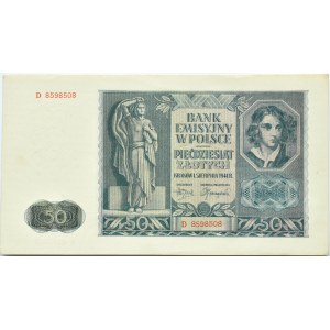 Polen, Generalgouvernement, 50 Zloty 1941, Krakau, Serie D