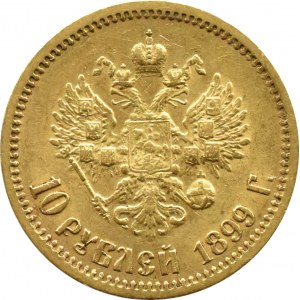 Russia, Nicholas II, 10 rubles 1899 EB, St. Petersburg