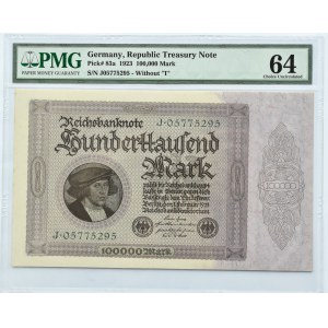 Germany, Weimar Republic, 100,000 marks 1923, Berlin, PMG 64