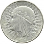 Polska, II RP, Głowa Kobiety, 5 złotych 1933, Warszawa, PIĘKNE