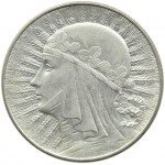 Polen, Zweite Republik, Kopf einer Frau, 5 Zloty 1933, Warschau, SCHÖN