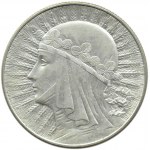 Polska, II RP, Głowa Kobiety, 5 złotych 1933, Warszawa, PIĘKNE