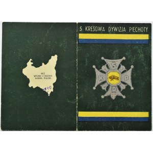 Poland, II Corps, Commemorative Badge of the 5th Border Infantry Division, FM Lorioli Milano Roma