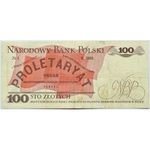 Poland, People's Republic of Poland, L. Waryński, 100 zloty 1975, Warsaw, E series
