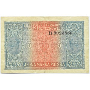 Polen, Zweite Republik, 1 Mark 1916, General, Serie B
