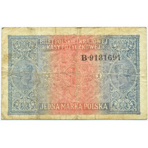Polen, Zweite Republik, 1 Mark 1916, General, Serie B