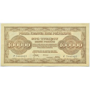 Polska, II RP, 100000 marek 1923, seria C, Warszawa, PIĘKNE!