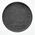Kingdom of Poland, 10 fenig 1917, Stuttgart, NGC MS60