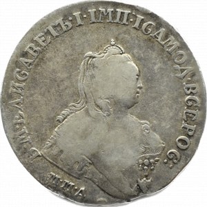 Russland, Elisabeth, Rubel 1754 MMD MB, Moskau
