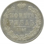Nikolaus I., 1 Rubel 1847 MW, Warschau