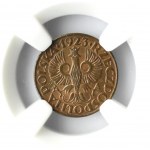 Polska, II RP, 1 grosz 1923, Warszawa, NGC MS64 BN