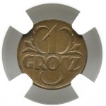 Polska, II RP, 1 grosz 1923, Warszawa, NGC MS64 BN