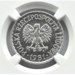 Polen, PRL, 1 Zloty 1981, IDEAL, Warschau, NGC MS64PL