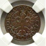 Poland, Second Republic, 5 pennies 1938, Warsaw, NGC MS64 BN