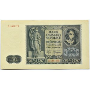 Poland, General Government, 50 zloty 1940, Cracow, series A