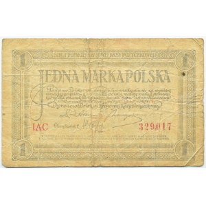 Polen, Zweite Republik, 1 Mark 1919, Warschau, 1. Serie IAC
