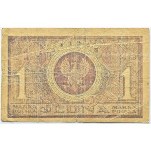 Poland, Second Republic, 1 mark 1919, Warsaw, I series IAC