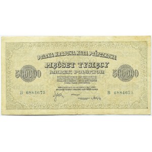 Polska, II RP, 500000 marek 1923, seria B, Warszawa