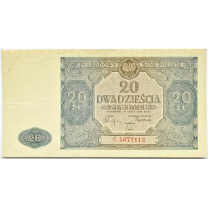 Polska, RP, 20 złotych 1946, Warszawa, seria C