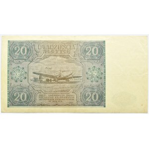 Polen, RP, 20 Zloty 1946, Warschau, Serie C