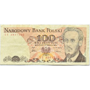Polen, PRL, L. Waryński, 100 Zloty 1986, Warschau, Serie SE, vernichtet