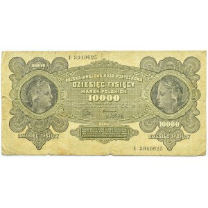 Polska, II RP, 10000 marek 1922, seria I, Warszawa