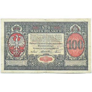 Polen, Zweite Republik, 100 Mark 1916, General, Serie A