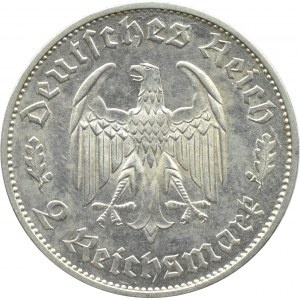 Niemcy, III Rzesza, F. Schiller, 2 marki 1934 F, Stuttgart