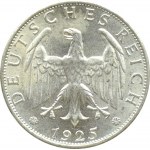 Germany, Weimar Republic, 2 marks 1925 F, Stuttgart, UNC