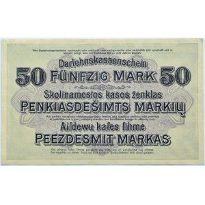 Polska/Niemcy, Kowno 50 marek 1918 OST, seria B