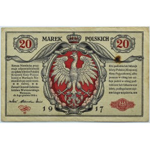 Poland, Second Republic, 20 marks 1916 General, series A