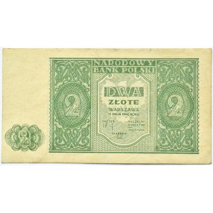 Polen, RP, 2 Zloty 1946, Warschau, keine Seriennummer