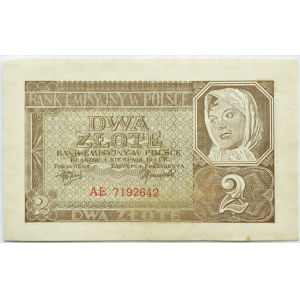 Poland, General Government, 2 zloty 1941, AE series, Cracow
