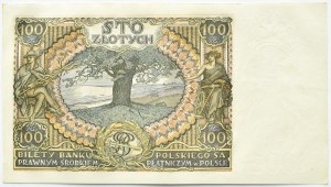 Polska, II RP, 100 złotych 1934, seria BH., Warszawa, dodatkowy znak wodny na marginesie I I