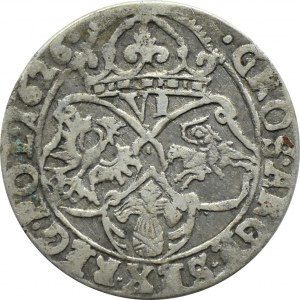 Sigismund III Vasa, sixpence 1626, half-goat coat of arms, Cracow