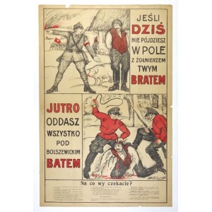 Plakat z czasów wojny polsko-bolszewickiej 1920