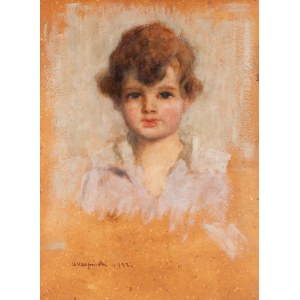 Alfons Karpiński (1875 Rozwadów k. Tarnobrzegu - 1961 Kraków), Portret dziecka, 1923
