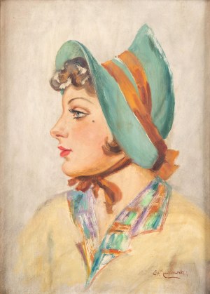Stanisław Żurawski (1889 Krosno - 1976 Kraków), Dama w kapeluszu