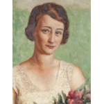 Antoni Below, Kobieta z kwiatami, 1932