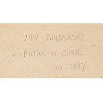 Jan Świderski (1913 Grodziec k. Będzina - 2004 Kraków), Potok w zimie, około1937