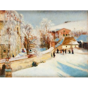 Ludwik Machalski (1879 Kraków - 1934 Kraków), Miasteczko zimą